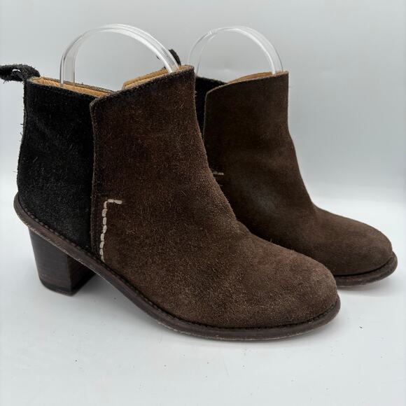 Anthropologie Holding Horses Leather Western Booties size 6 - Picture 2 of 7